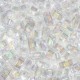 Miyuki half tila 5x2.4mm Perlen - Crystal ab HTL-250